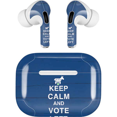 Keep Calm And Vote Left AirPods Skins